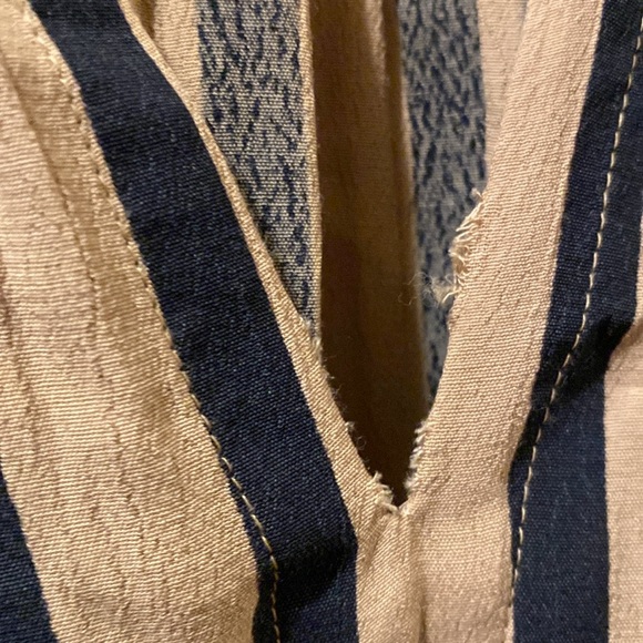 Akemi Kin Anthroplogie women’s top- Striped Floral Embroidered - long sleeve - M - Picture 4 of 8